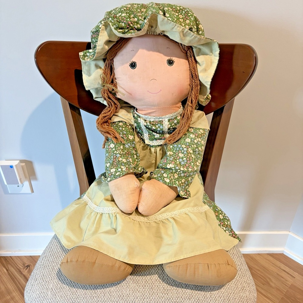 Vintage Giant Holly Hobbie Amy Doll 34" Tall Rare 1970s Rag Doll